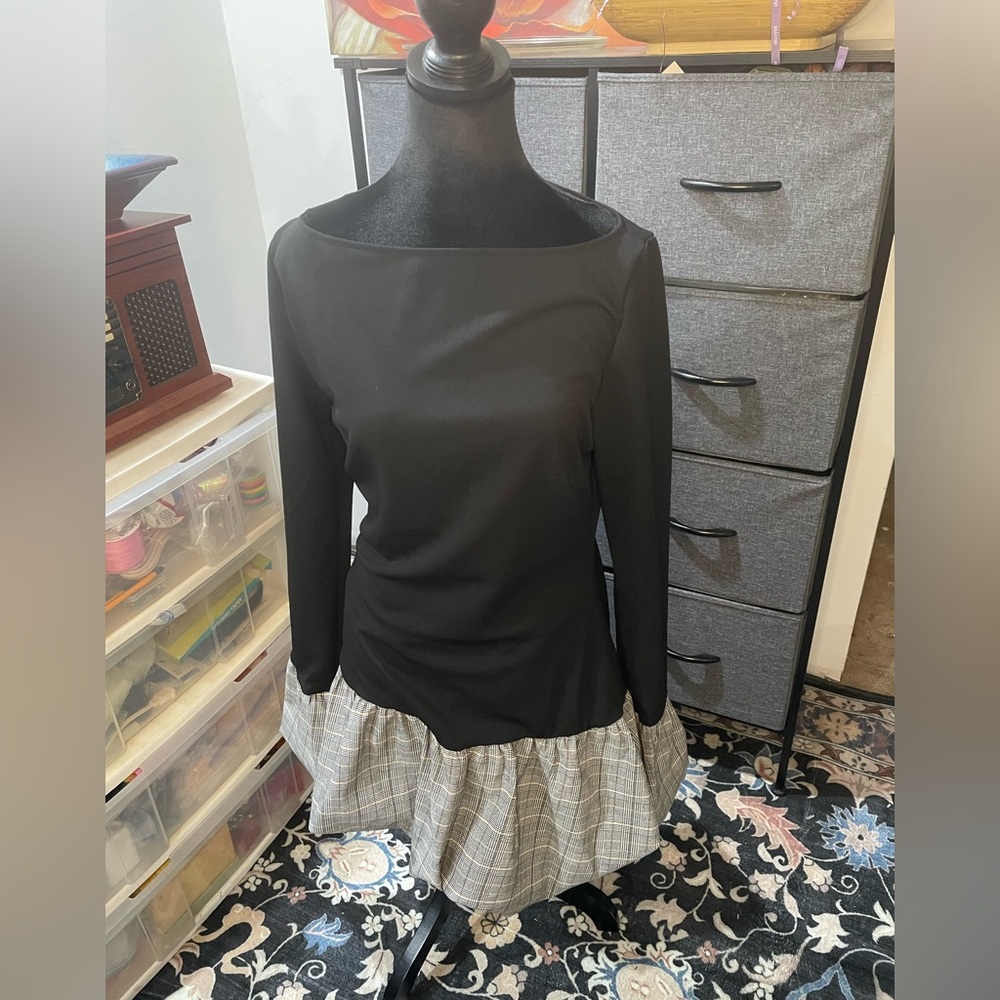 Payton Plaid Bubble Micro Mini Dress
